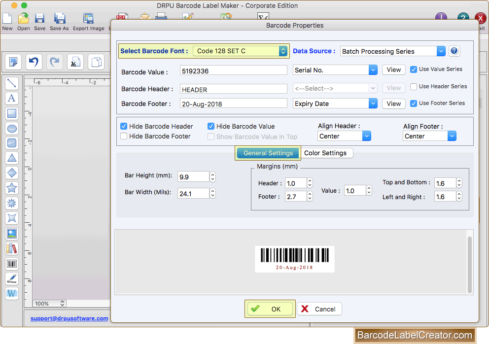 easy barcode creator 1.8 mac