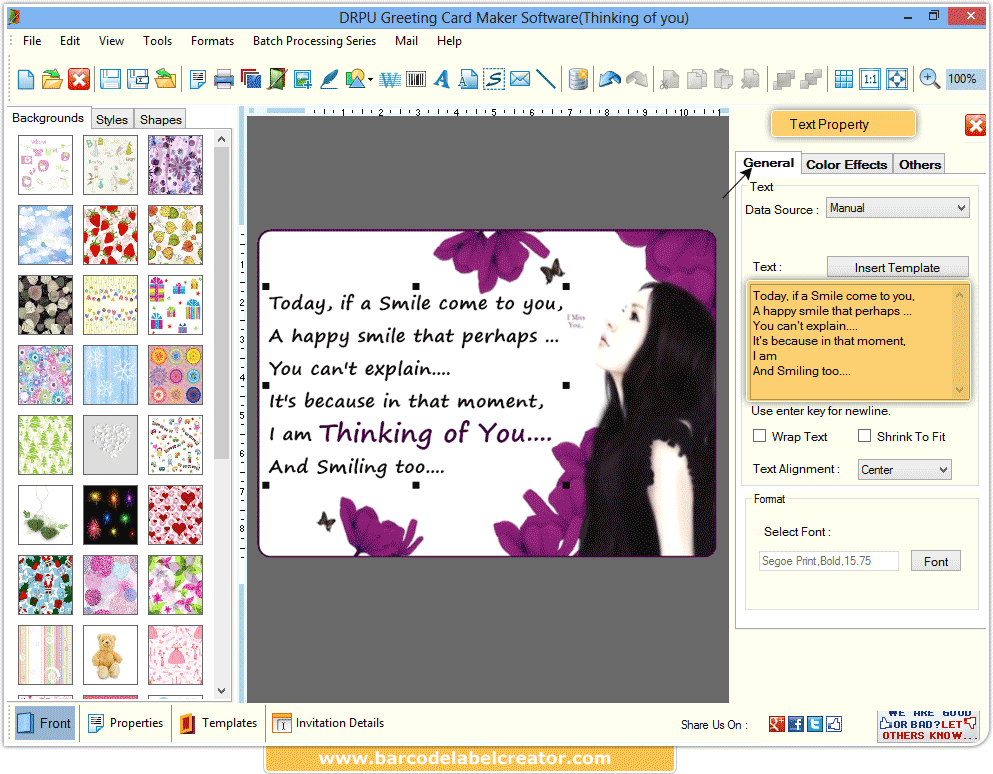 Greeting Card Maker Software Screenshots New Year Christmas Cards Designer Program